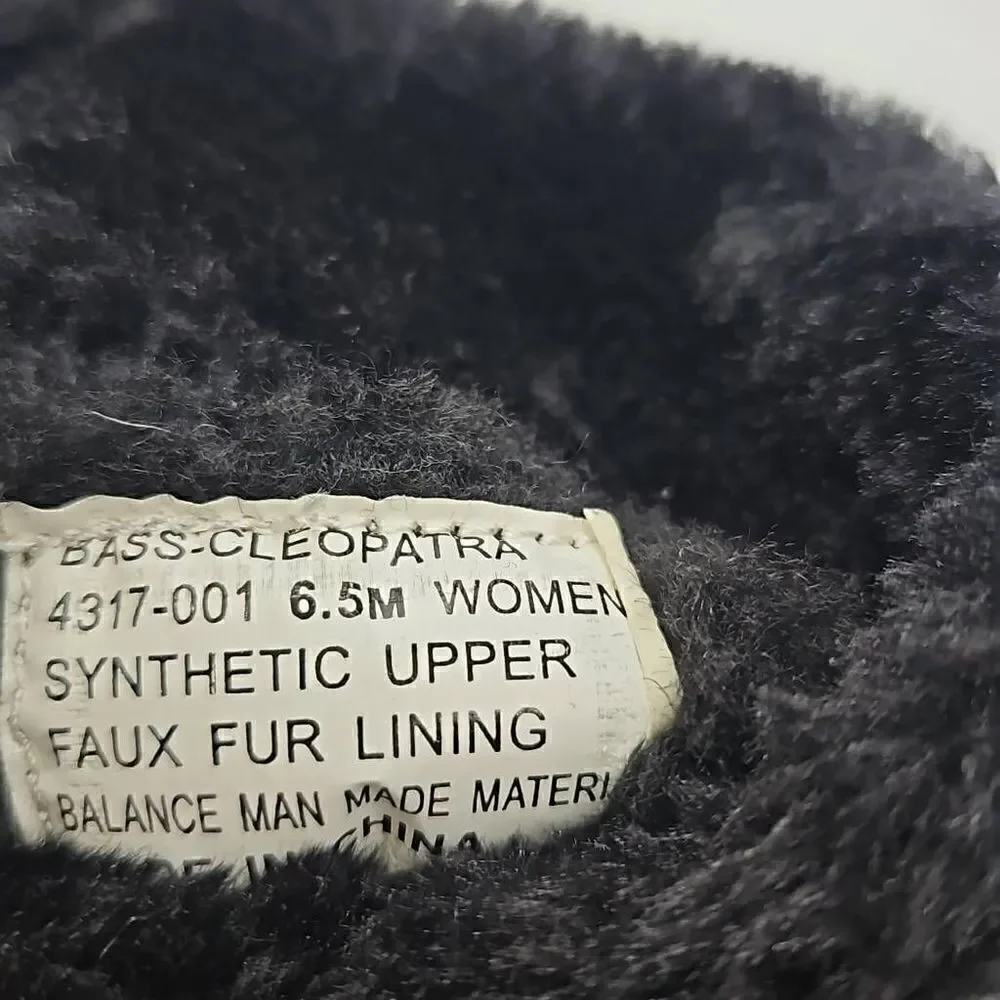 Bass Cleopatra Weatherproof Fur Lined Winter Boots Womens 6.5 NWT
